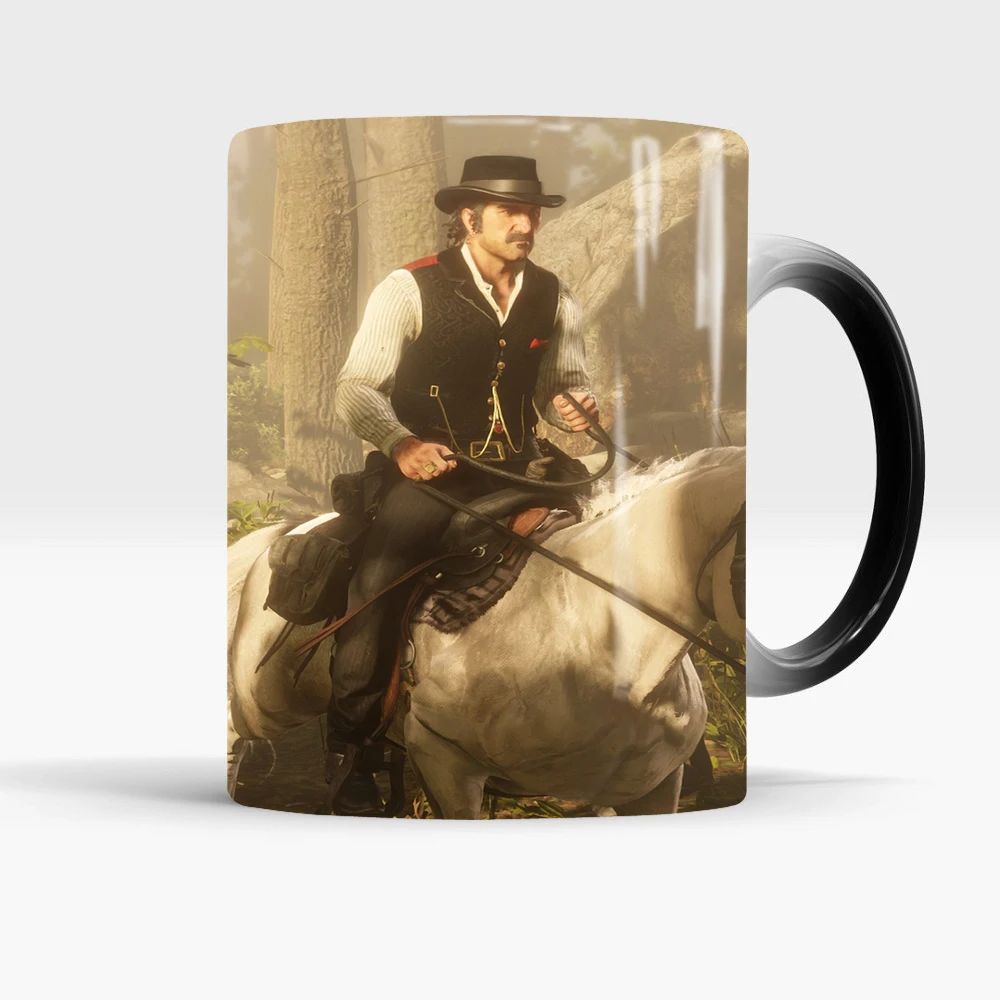 Red Dead Redemption 2 Температура зондирования Цвет Изменение Кружка Кофе молоко Чай
