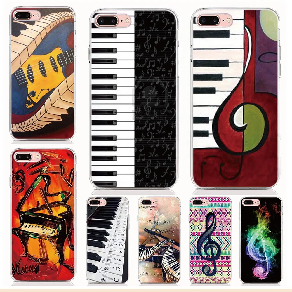 

For Moto E5 G6 Z3 P30 G6 Play P30 Note G7 G6 G5 Plus Z4 Play Case Piano Keys Musical Cover Coque Shell Phone Case