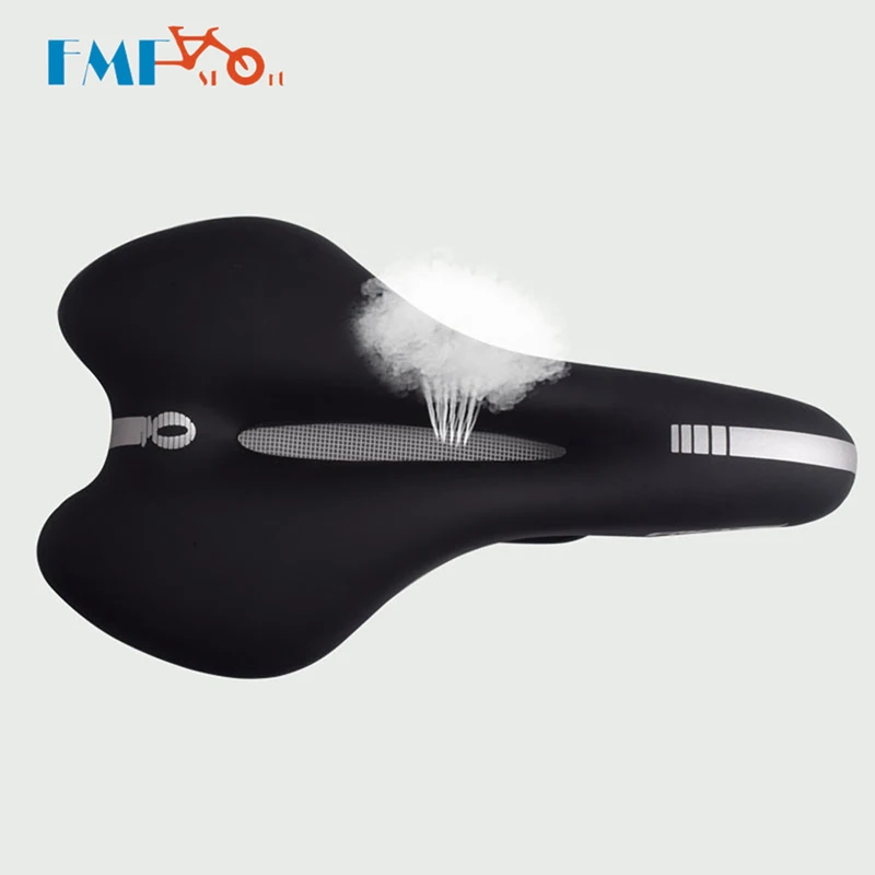 Велосипедное мягкое седло из силикагеля комфортное искусственная кожа MTB
