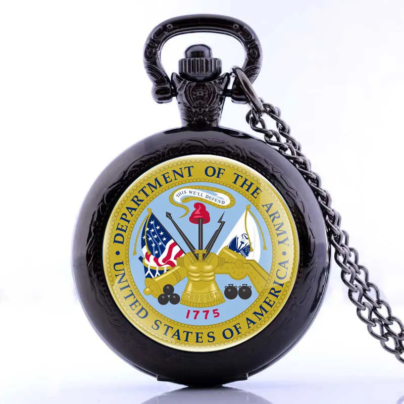 IBEINA Департамент армии США тема Полный Охотник кварцевые гравированный брелок
