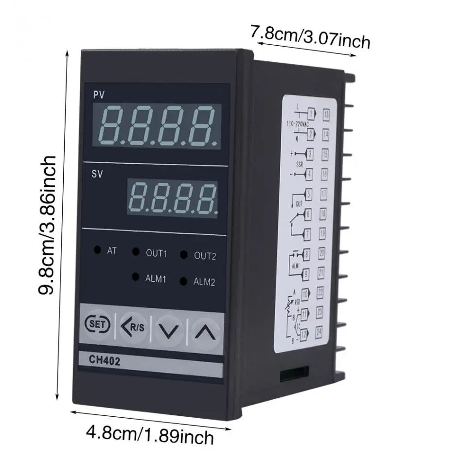 Точный Цифровой термостат CH402 AC85 264V Высокоточный умный PID регулятор температуры