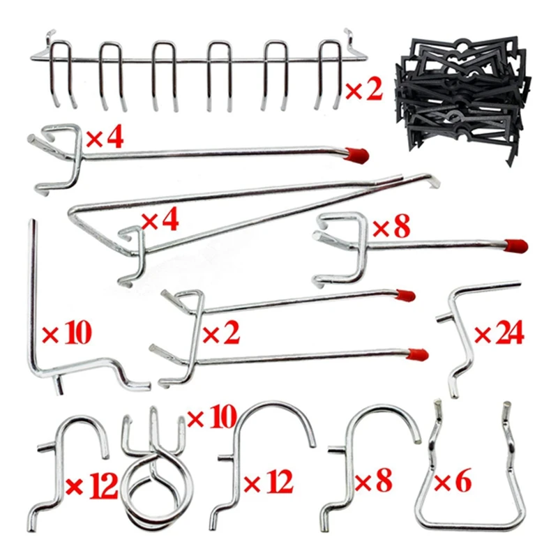 Pegboard Крючки ассортимент-102 шт Peg Hook организация | Дом и сад