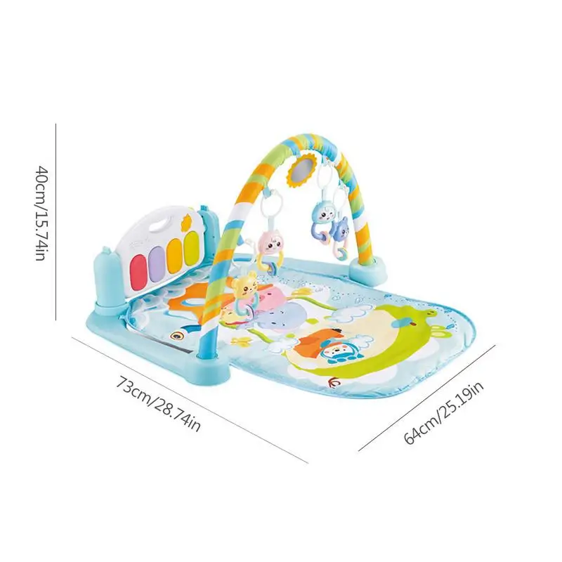 

Baby Play Mat Fitness Bodybuilding Frame Pedal Piano Music Carpet Blanket Activity Gym Kick Play Lay Sit Toy For Newborns Babies
