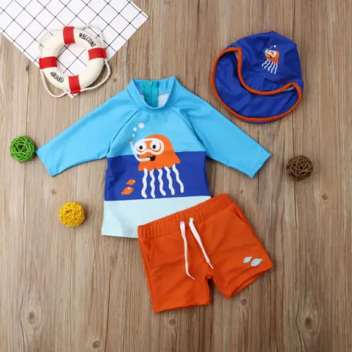 Комплект бикини для малышей детей мальчиков купальник женский УФ 50 + | Спорт и