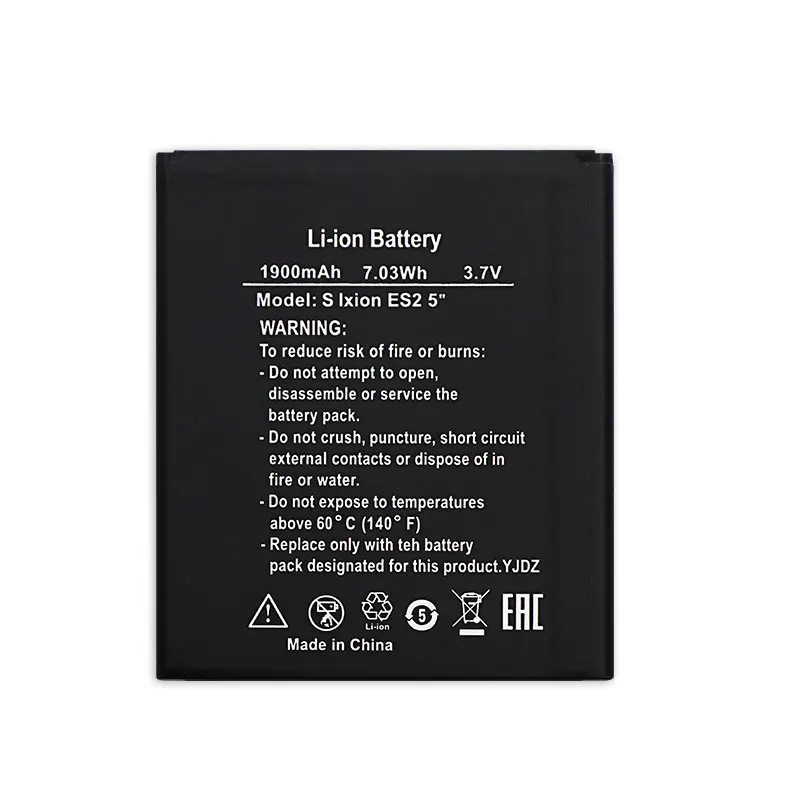 Аккумулятор для телефона JRZ для DEXP Ixion ES2, емкостью 1900 мАч, высокой емкости 3,7 В, заменяет топовое качество батарей.