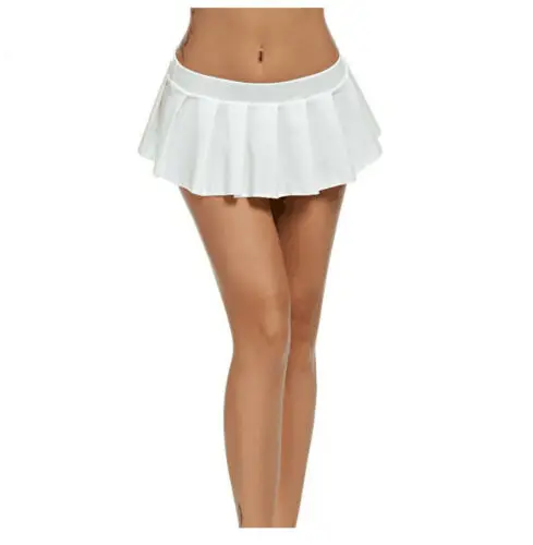 Женская плиссированная мини юбка Сексуальная микро Косплей клуб однотонный костюм 2019|Женские юбки| |