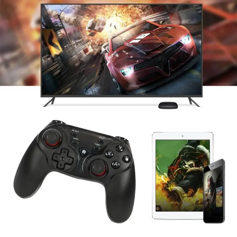 TI-465 Wireless Bluetooth Game Controller Gamepad Joystick for Android iPhone PS Tablet PC with Removable Phone Holder Bracket |