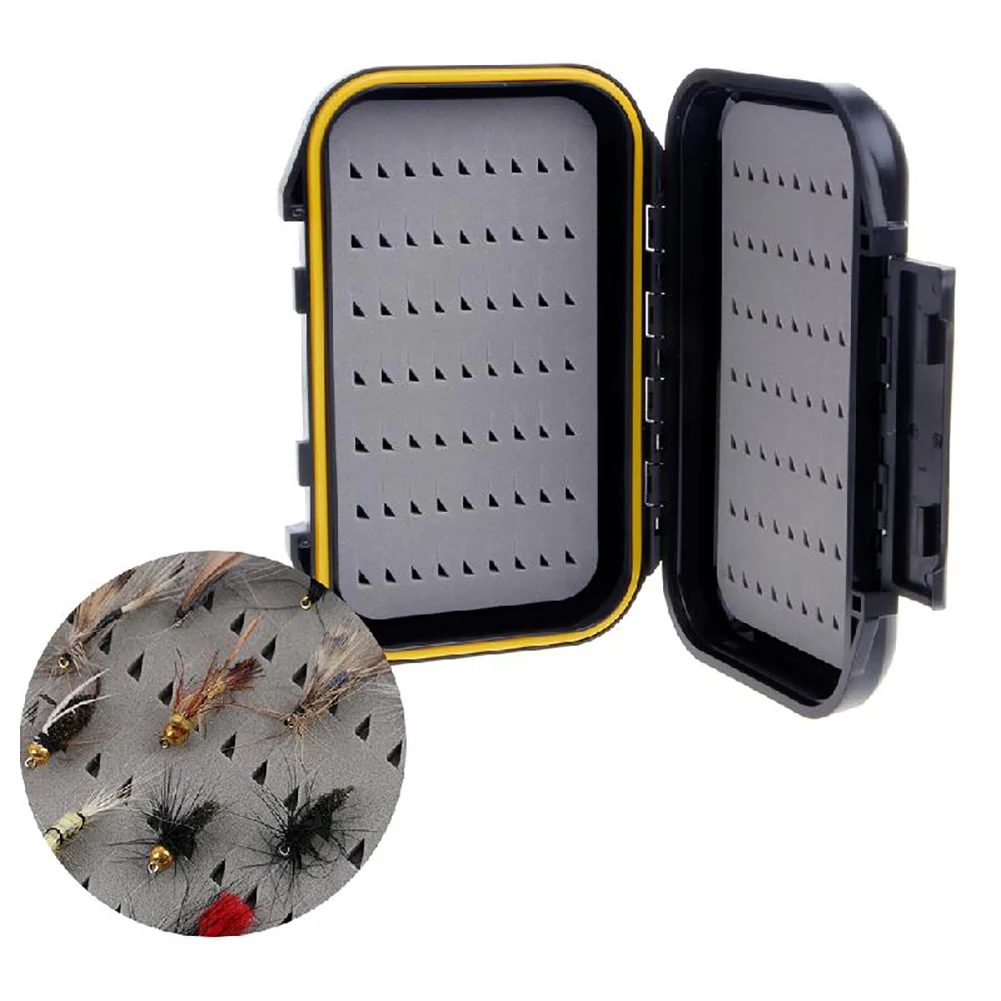 Portable Outdoor Fishing Baits Case Waterproof Fly Storage Box Container Accessory | Спорт и развлечения