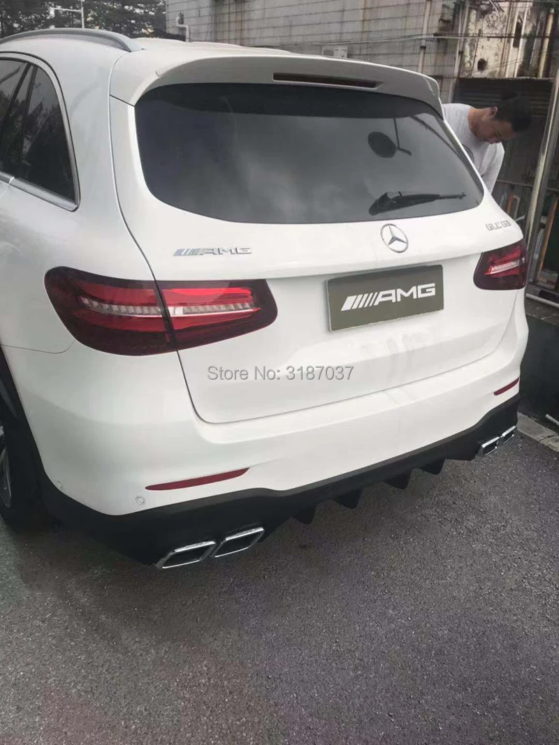 

for benz W253 glc 200 glc260 glc300 suv ABS Plastic Unpainted Color Rear Roof Spoiler Wing Trunk Lip Boot Cover Car Styling