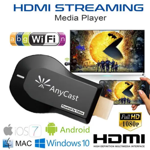Anycast WiFi ключ ТВ 1080p Airplay дисплей DLNA HDMI приемник Miracast M9|SmartTV-стики и тюнеры| |