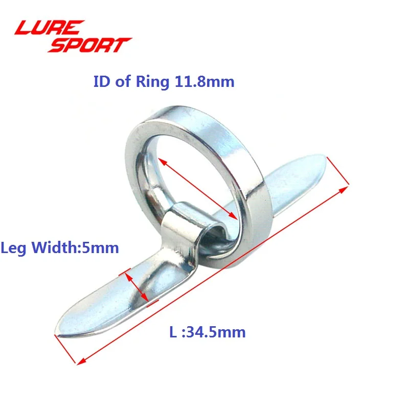 LURESPORT 6 шт. стальное кольцо избегающее потери рыболовная удочка строительный