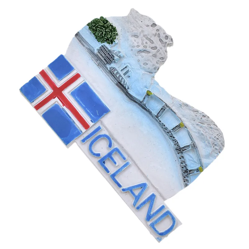 Iceland Science магниты на холодильник знаменитый пейзаж буквы наклейка сувенир