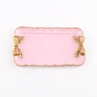 Акция! Ящики для хранения тортов в европейском стиле с розовым бантом, органайзер для макияжа, десертная тарелка, квадратные кухонные ящики для хранения