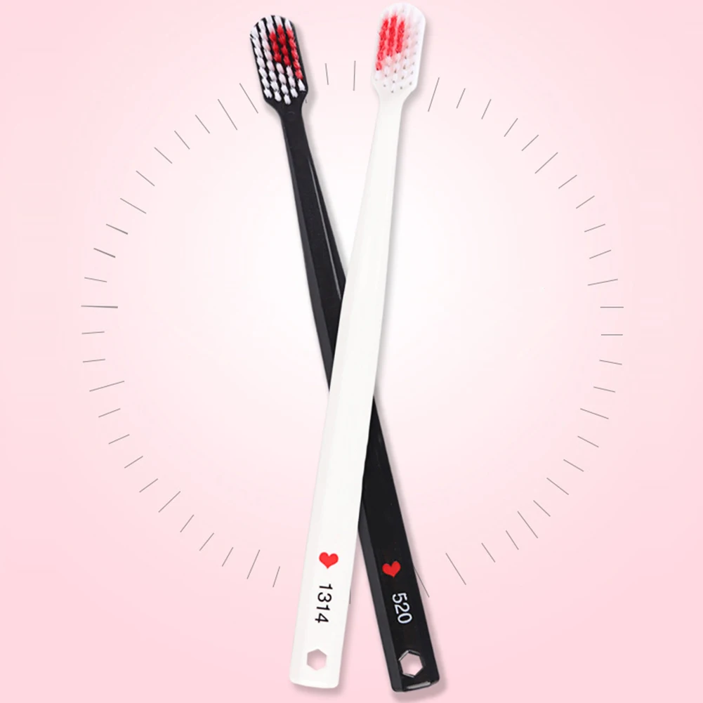 2 шт./компл. сердце картины Зубная щётка Портативный взрослых аксессуары Личная