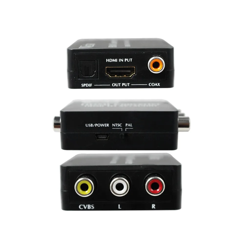Wiistar HDMI видео аудио адаптер в AV оптический Toslink коаксиальный 3 5 мм Jack конвертер для