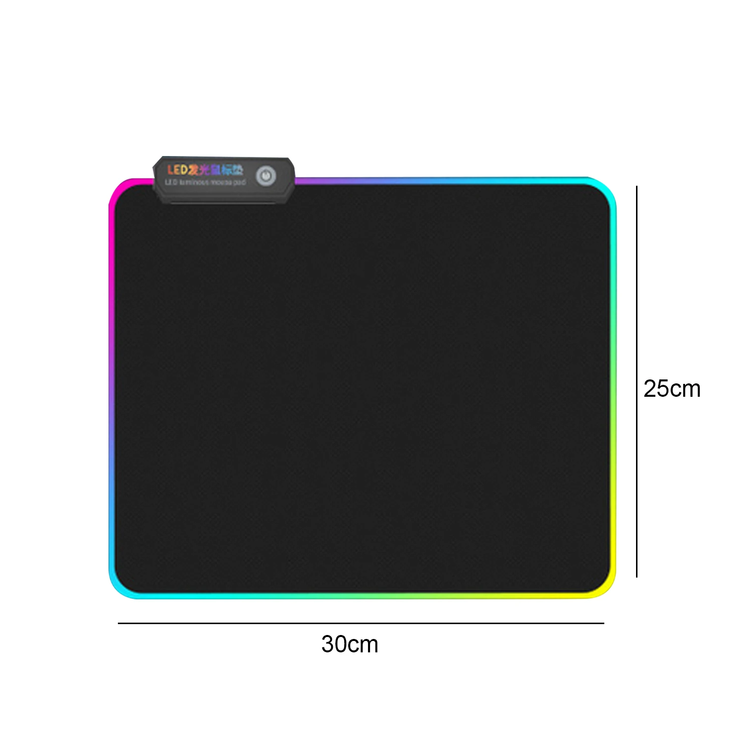 Большой игровой коврик для мыши Besegad 300x250 мм с RGB светодиодный проводной цветной USB