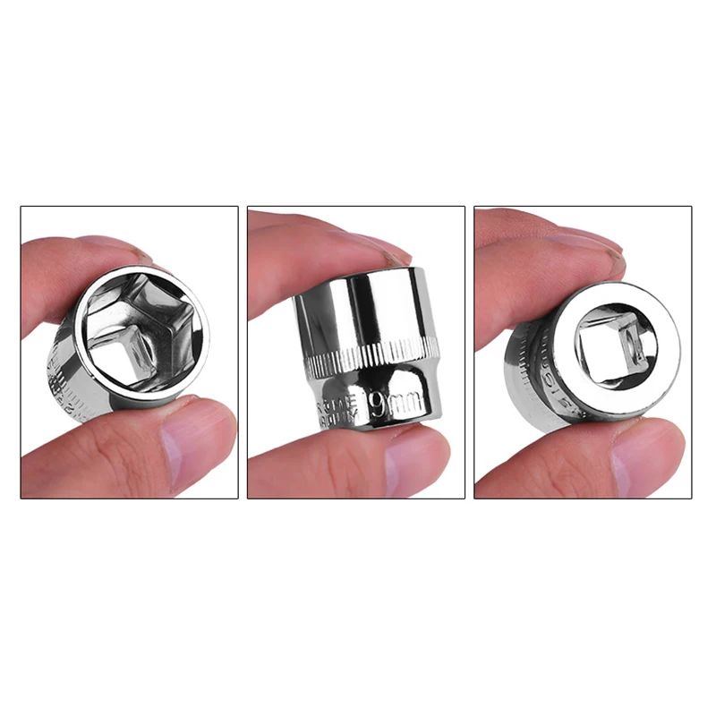 1 шт. привод Метрическая розетка 3/8 &quot10 мм метрическое зеркало короткая для