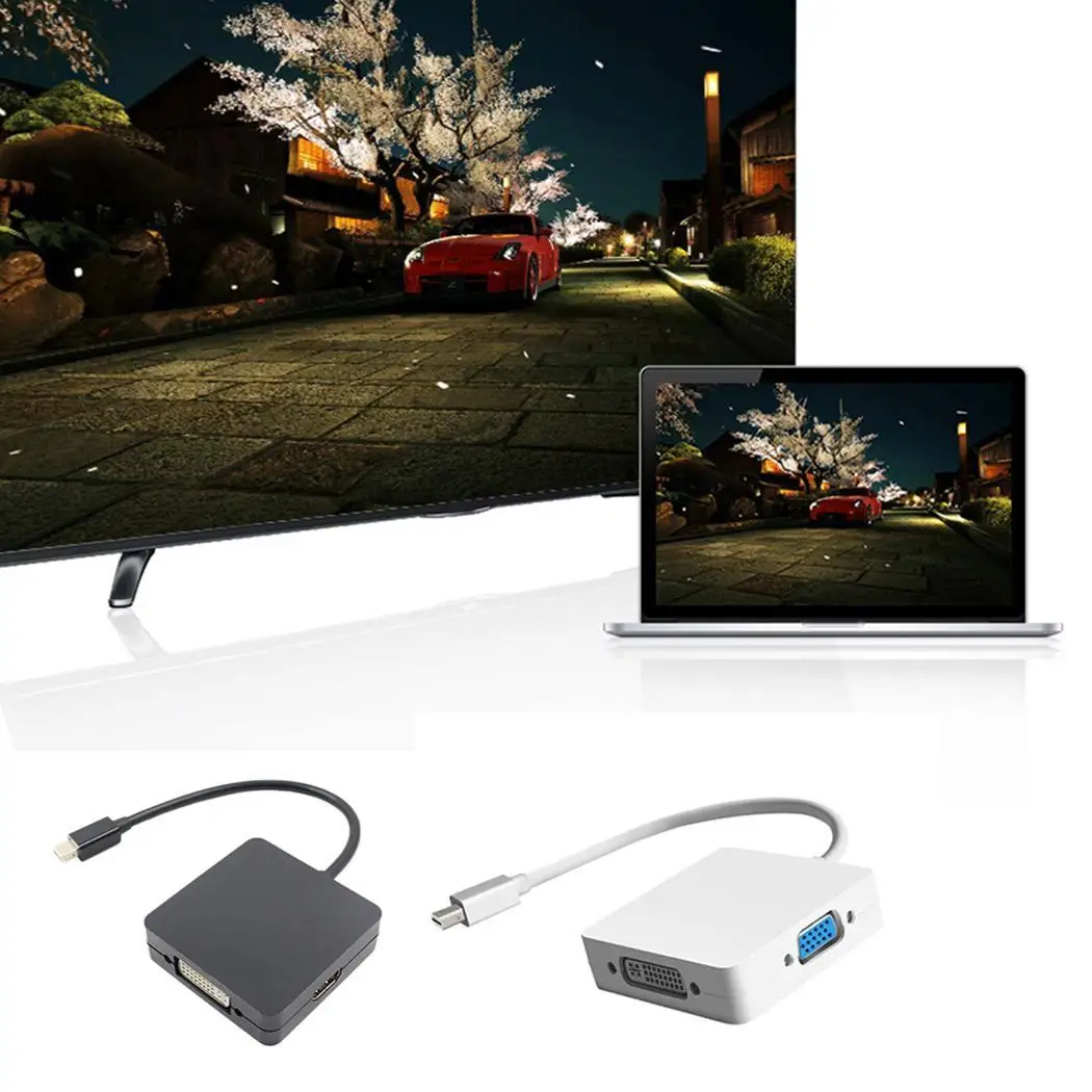 Mini Display Port DP to HD 2.25Gbps/225MHz Multimedia Interface VGA 19cm/7.5inch DVI Converter Cable Adapter | Электроника