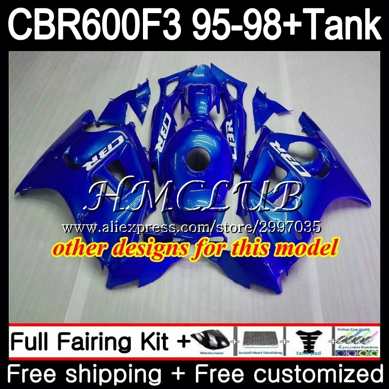 Синий огонь + бак для HONDA CBR600FS CBR 600F3 1995 1996 1997 1998 75HC.20 600 F3 FS CBR600F3 CBR600 95 96 97 98