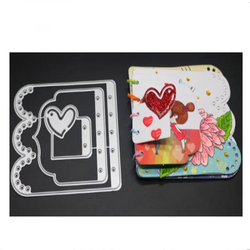 1703 олень Рождественский альбом металлические режущие штампы для трафареты