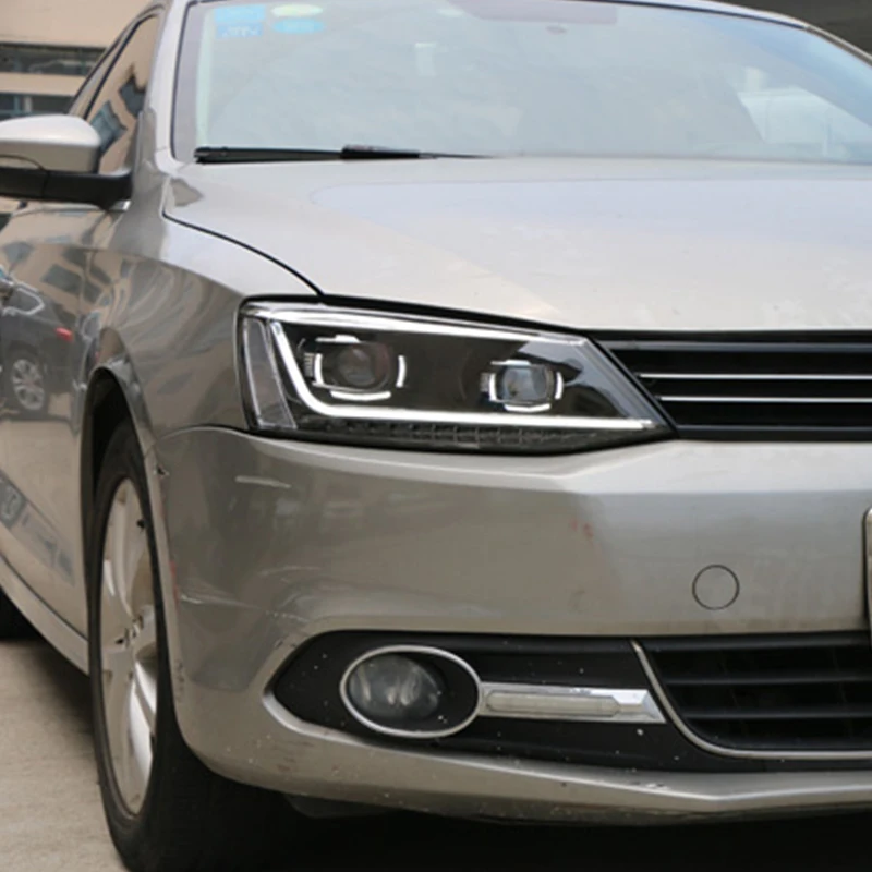 Roadot 1 пара светодиодный автомобильный Стайлинг Головной фонарь чехол для VW jetta MK6