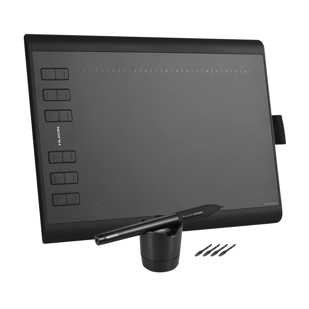 Графический планшет HUION 1060PLUS портативный для рисования 10*6 25 дюймов активная