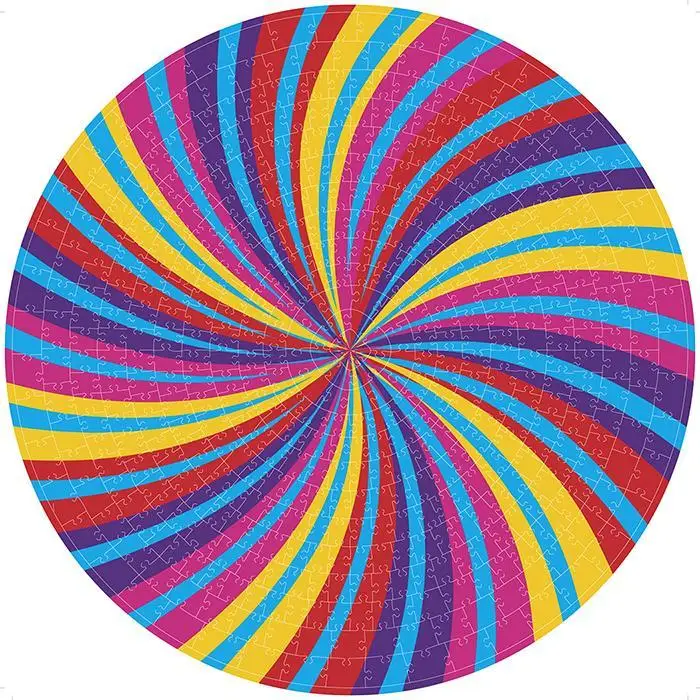1000 штук игрушка-головоломка 45*45 см/67 5*67 5 см красочные радужные круглые