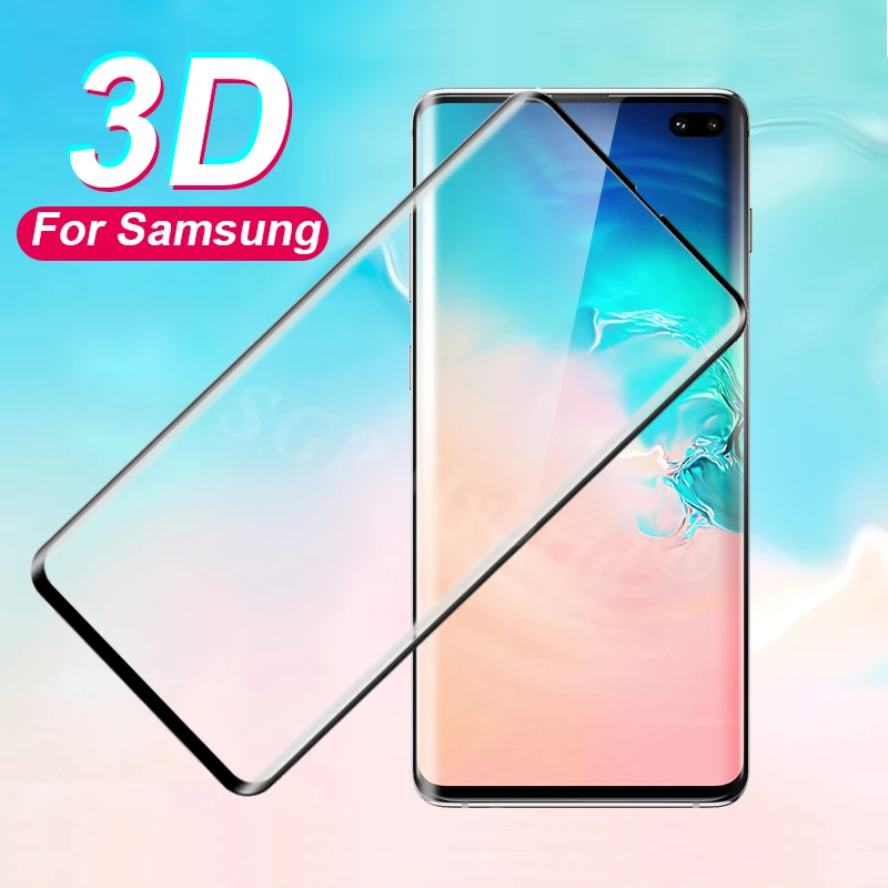 3D Защитное стекло для samsung galaxy s10e S10 plus lite Защитная крышка экрана sam sung s6 edge s7 s8 s9 |