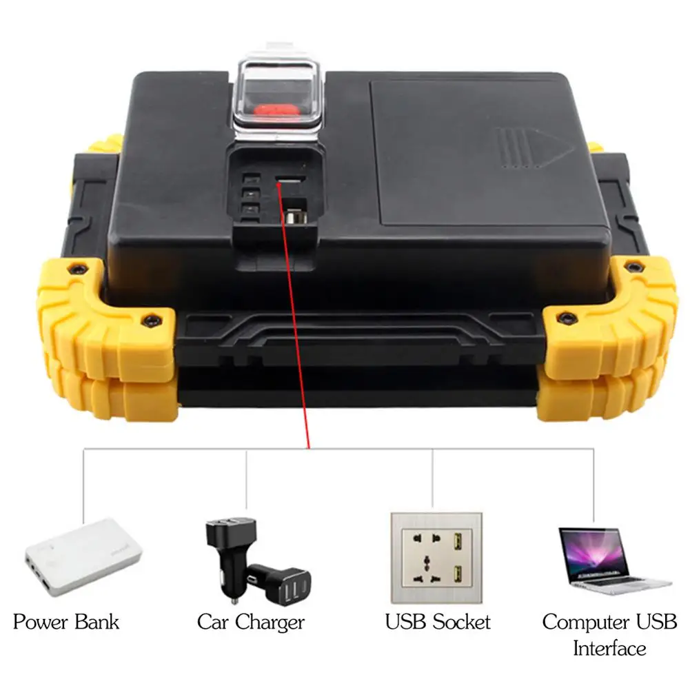 20 Вт COB наружный USB Перезаряжаемый тент аварийный прожектор с вращающейся ручкой |