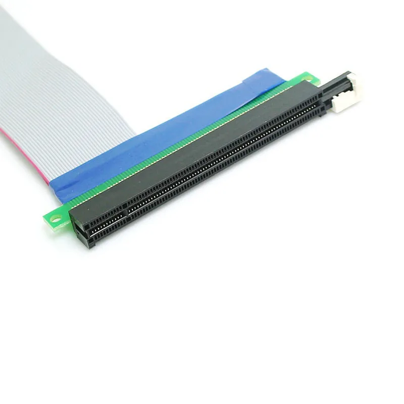 100 шт. PCI-E 4X до 16X Удлинительный кабель PCI Express видеокарта мягкий Ленточный