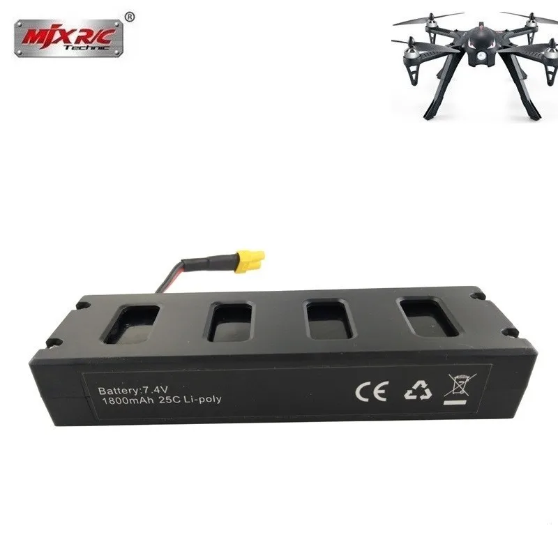 Аккумулятор литий полимерный для MJX R/C Bugs 3/B3 7 4 В 1800 мАч 2 шт.|Детали и аксессуары| |