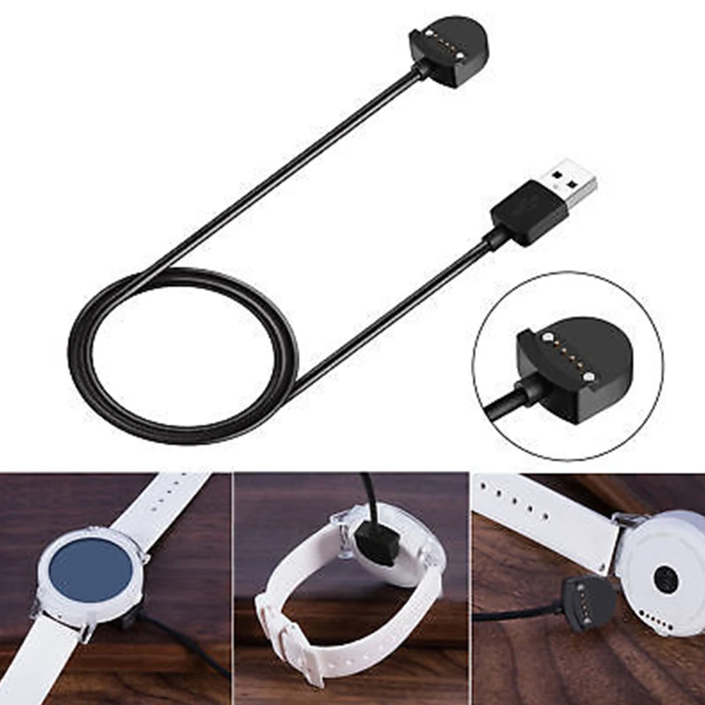 1 м магнитное зарядное устройство USB зарядный кабель док станция для Mobvoi Ticwatch S/E