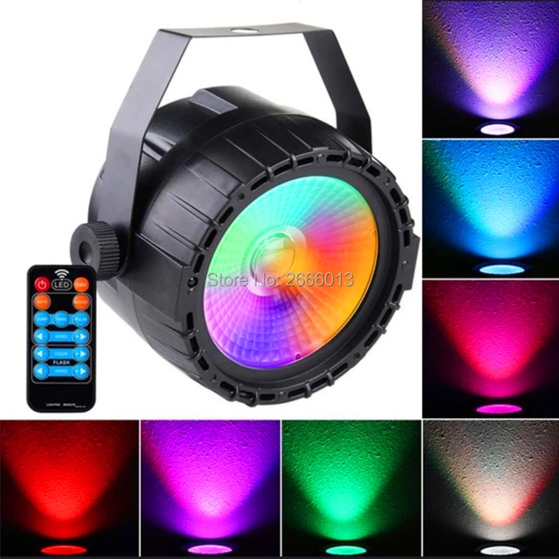 Беспроводной RGB + UV 30 Вт LED COB свет 3в1/RGBW/дистанционное управление Par DJ Mini DMX512 Wash