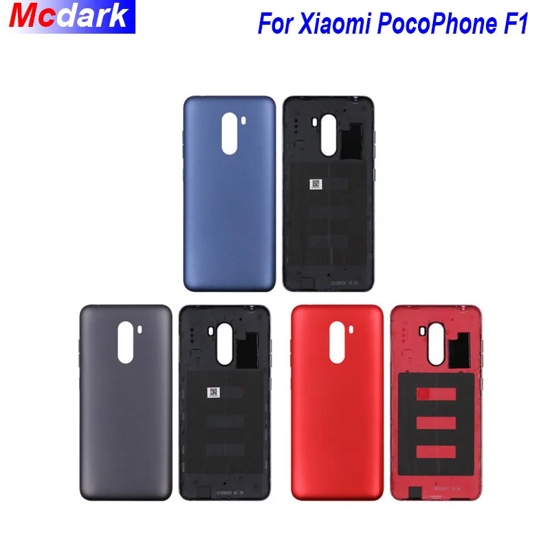 Для Xiaomi PocoPhone F1 пластиковый чехол для батареи Замена тонкий защитный + Кнопка
