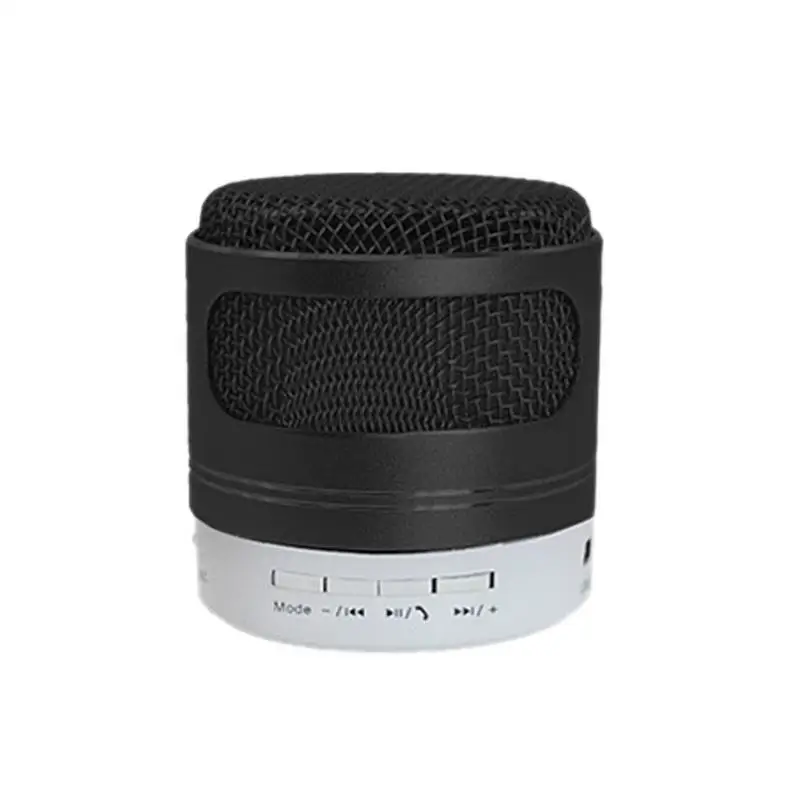 Mni беспроводной Bluetooth динамик стерео сабвуфер головка микрофона в форме