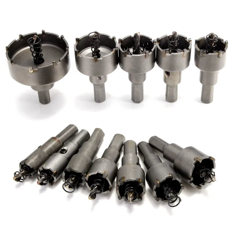 12pcs Hard Alloy 15mm-50mm Hole Saw Cutter Kit Drill Bit Set Wood Universal Tool Accessories | Инструменты