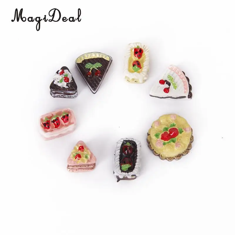 MagiDeal 1/12 кукольный домик, современные кухонные аксессуары, мини холодильник и яркий набор для еды и напитков, для кукол, домашний декор, игрушки