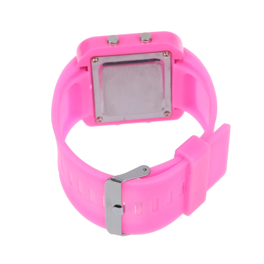 Pink Luxury Sport Style LED Digital Watch Mirror Surface Silicone for Lady Men | Электроника