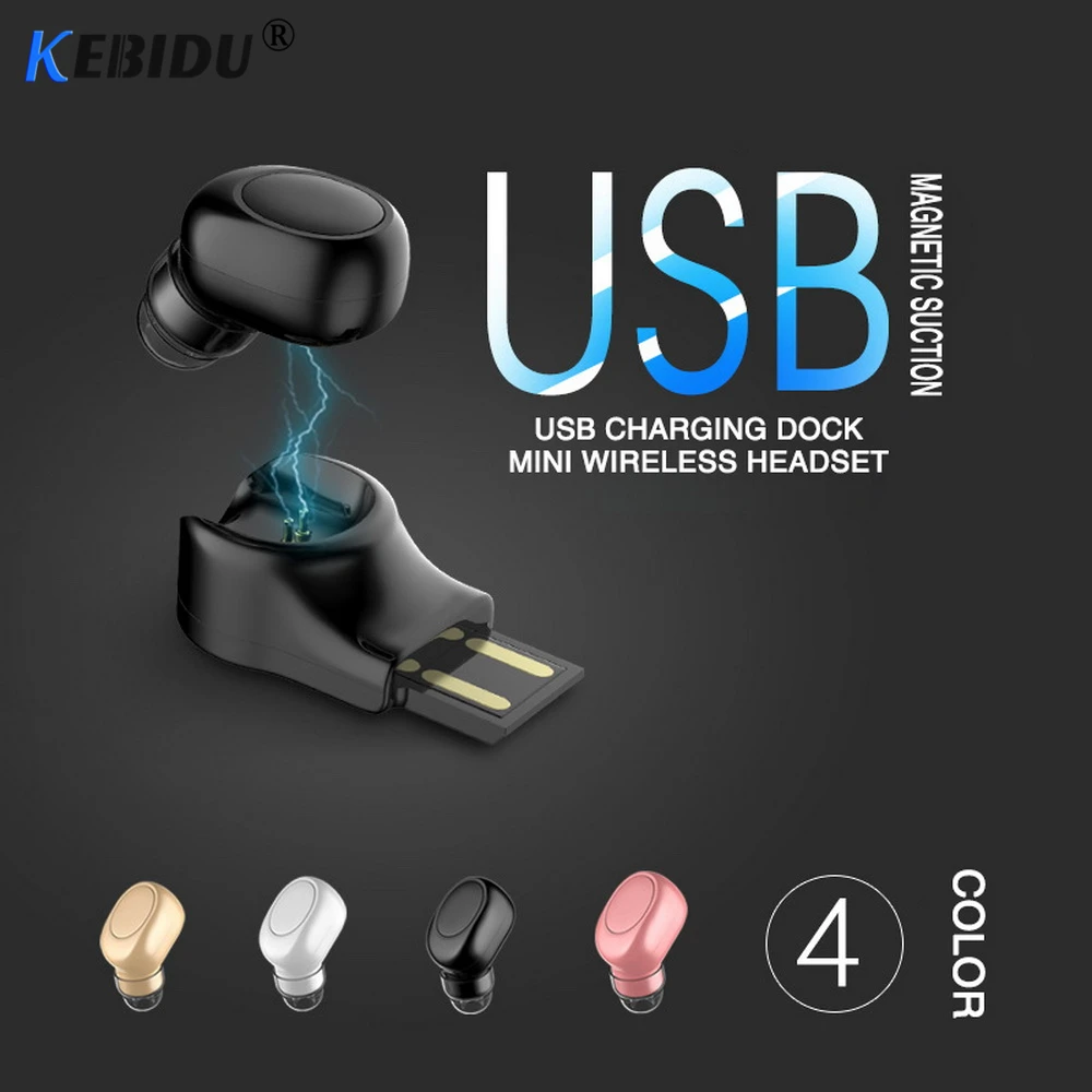 Миниатюрная Беспроводная Bluetooth-гарнитура kebidu X11 автомобильные Bluetooth-наушники