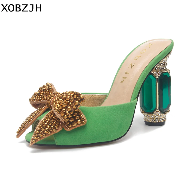 Босоножки на высоком каблуке Женская обувь для зрелых женщин Роскошные кожаные