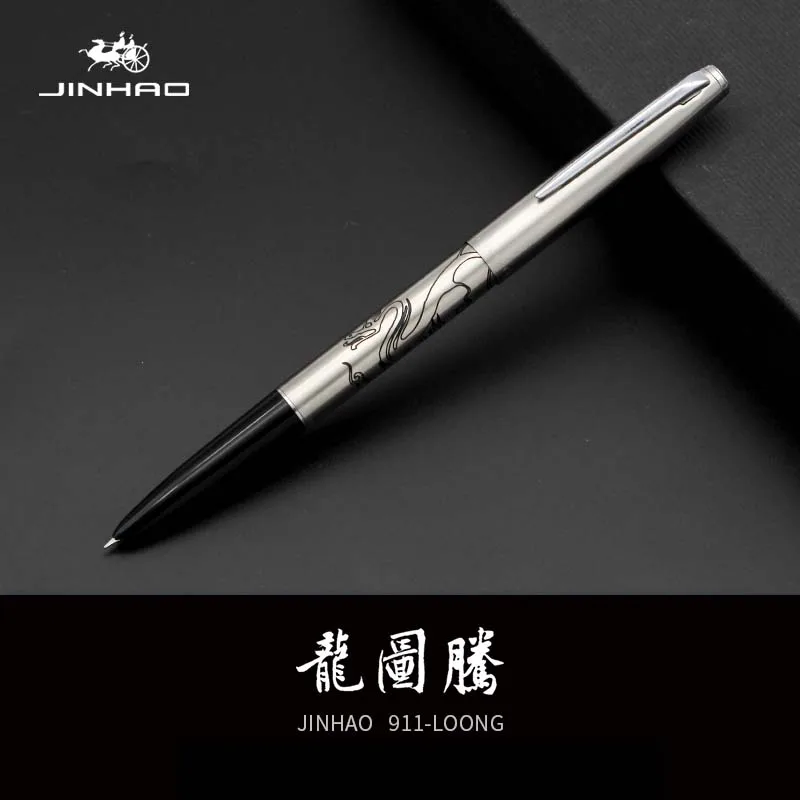JINHAO 911 металлическая перьевая ручка 0 38 мм роскошные ручки с драконом подарок для