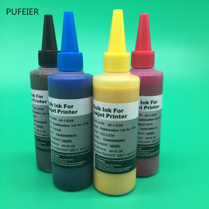 4 шт. T1291 T1294 сублимационные чернила для Epson рабочей силы WF 7015 7515 7525 3010DW 3520DWF 3530DTWF