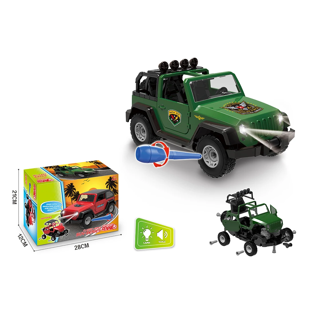 Детская Развивающая игрушка сделай сам со световым звуком электрическая дрель в