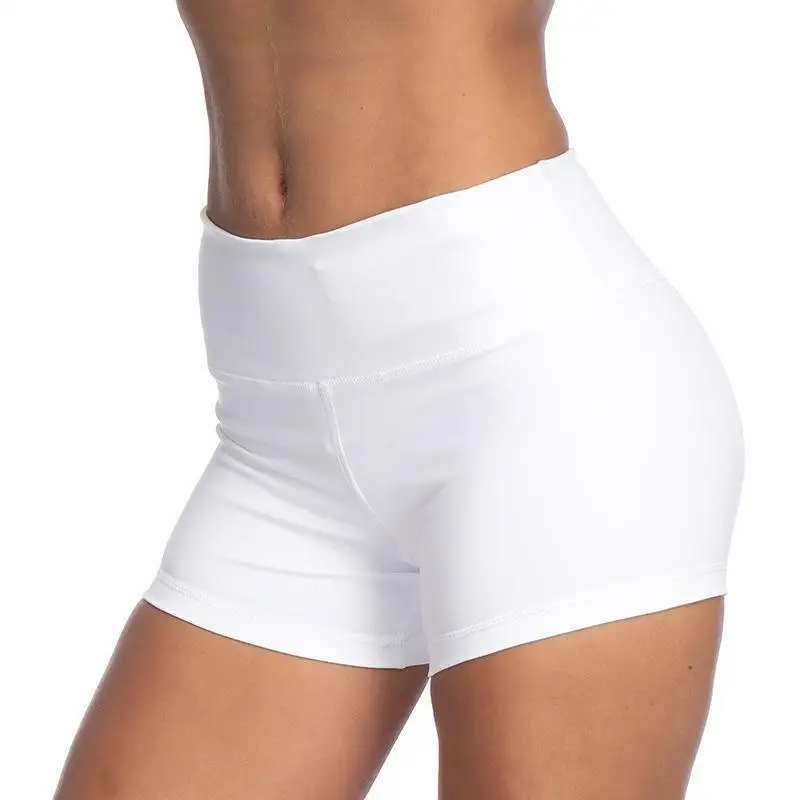 Женские шорты для йоги однотонные одежда занятий спортом в тренажерном зале