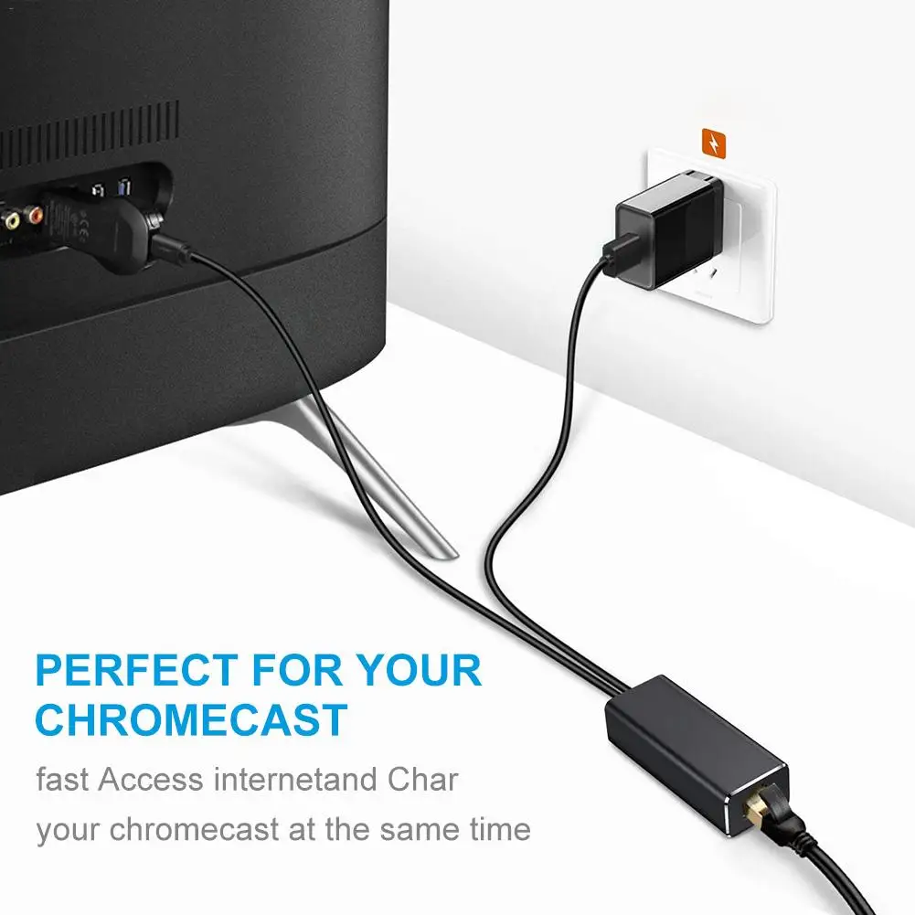 Аудио ТВ карта микро USB сетевая для Chromecast Ethernet адаптер 2 0 к RJ45 Google 1 Ultra|SmartTV-стики и