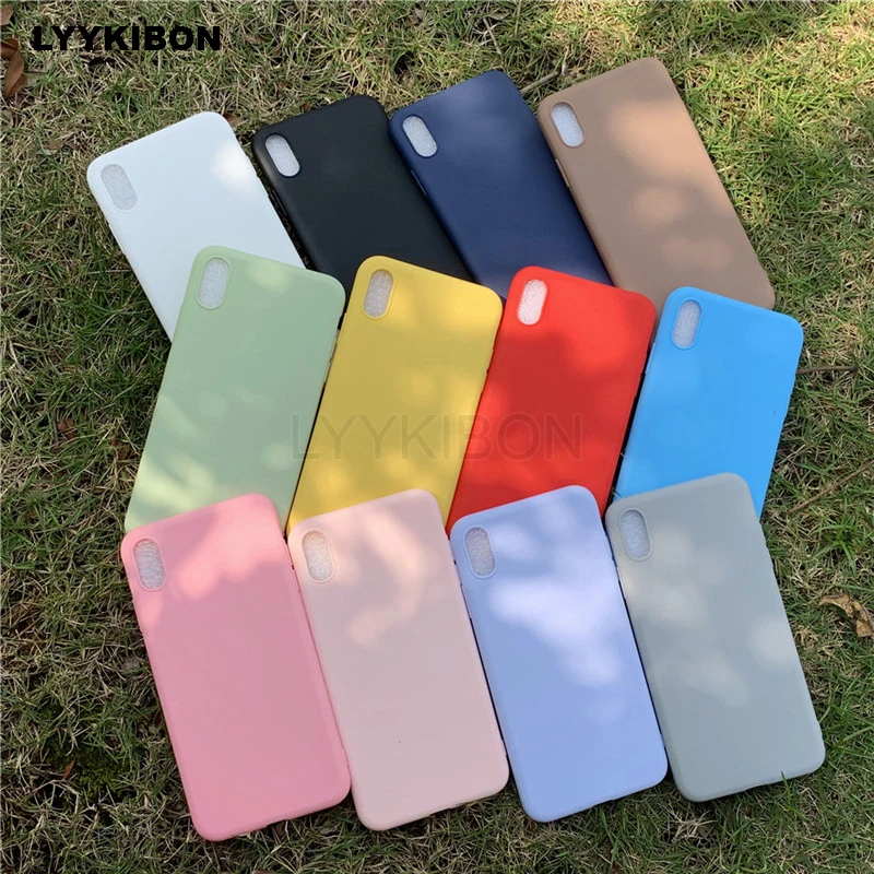 Мягкий силиконовый чехол из ТПУ ярких цветов для huawei Honor 7A 20 Pro 10 Lite 8X P30 P20 mate 20 30 pro P20 P Smart Y9 матовый чехол