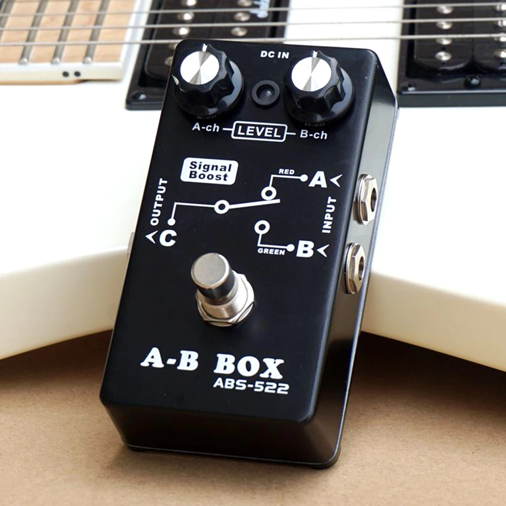 Belcat Singel Boost A B BOX с 2 входами и 1 выходом ch Control Electric Guitar AB Stompbox|Детали аксессуары для