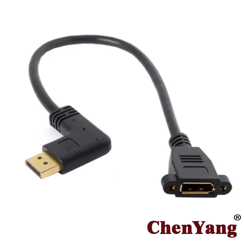 Удлинительный кабель с левым углом 90 градусов и штекером дисплея Zihan|Кабели