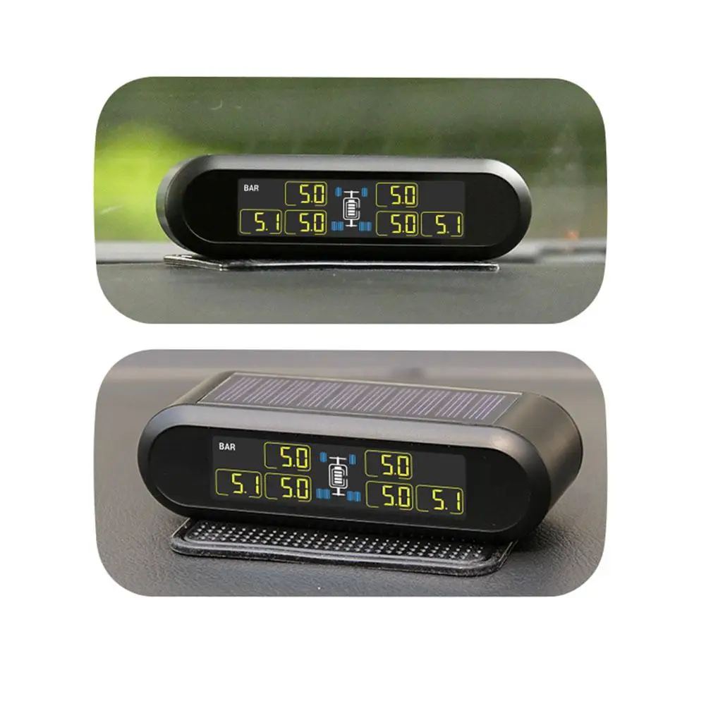 Универсальный ЖК монитор давления в шинах TPMS USB система сигнализации 6 внешних