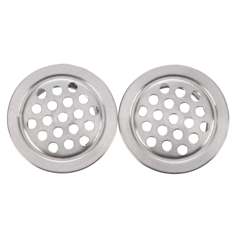 Sink Drainers 2 Pcs Stainless Steel 1.3&quot Kitchen Basin Drain Strainer Silver Tone 9 g Suitable for the 1&quot diameter hole |